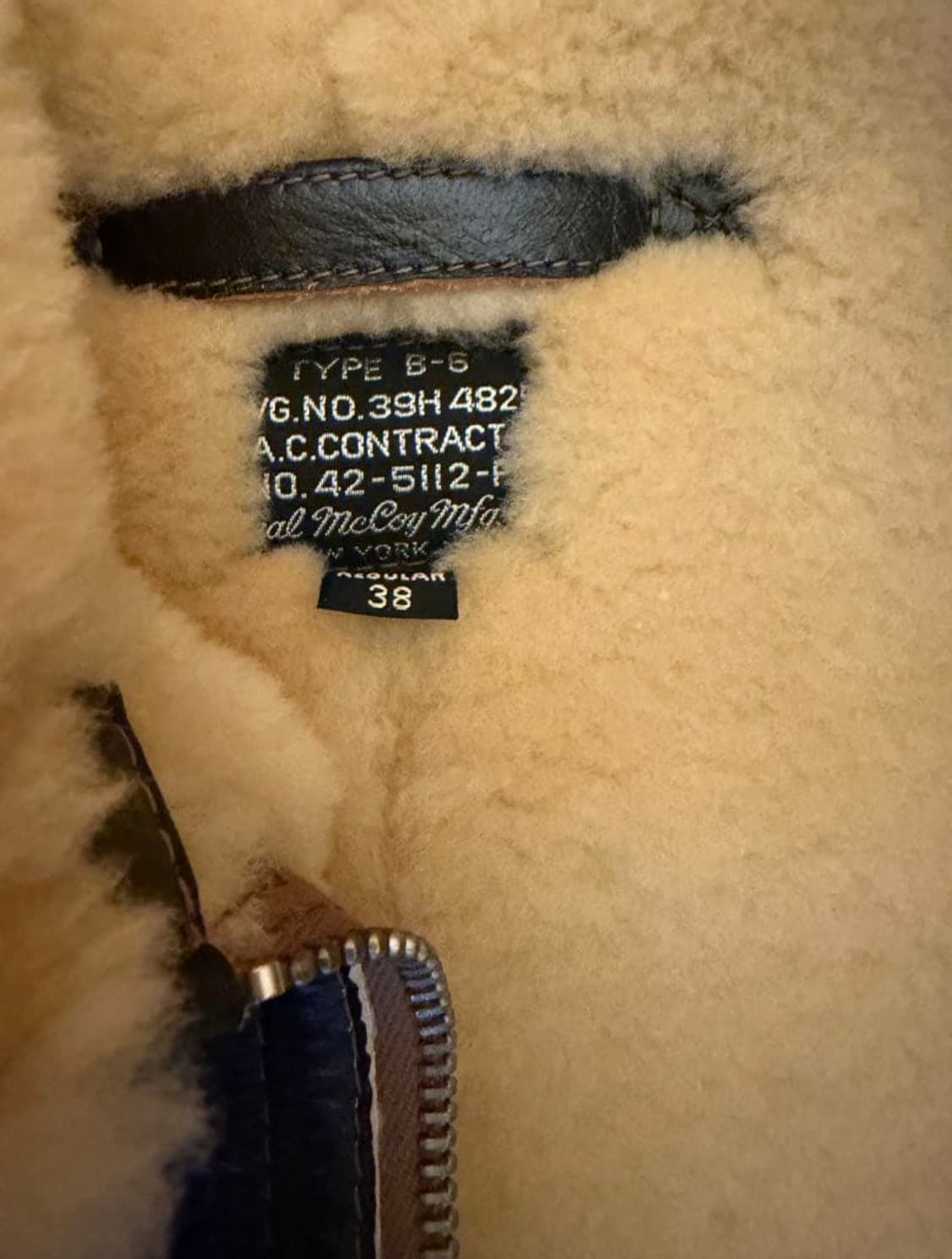 [38] 리얼맥코이 B-6 B6 무스탕 상품이미지6