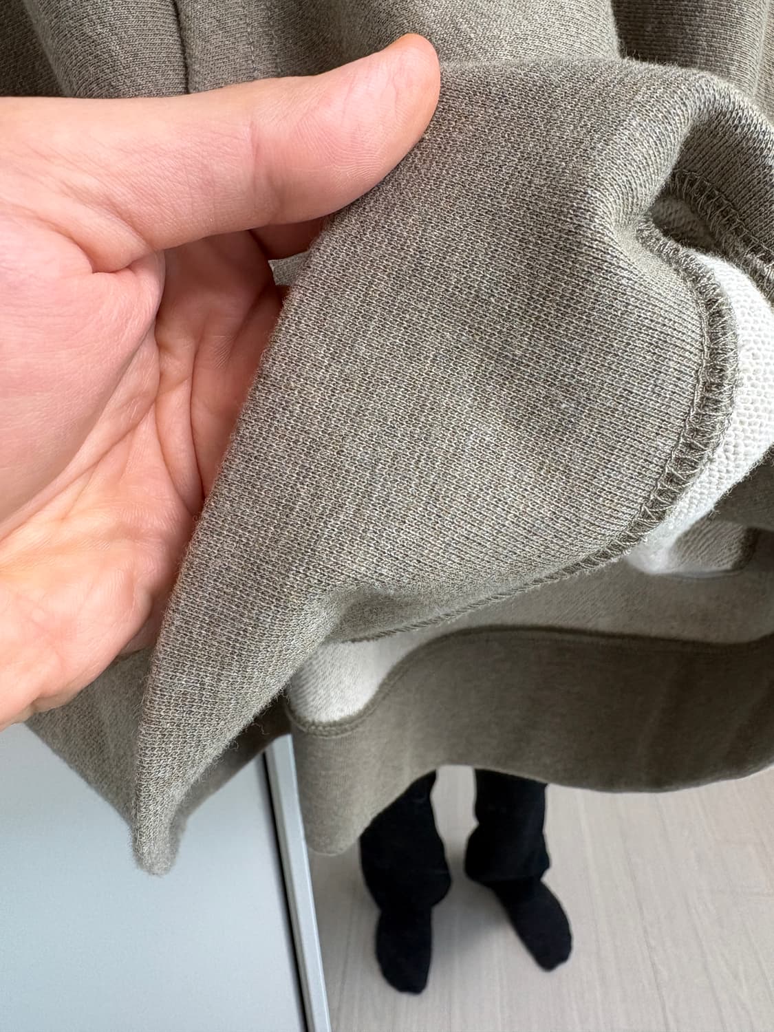 카키스 헤더 스톡 후드 세이지 2사이즈 상품이미지4