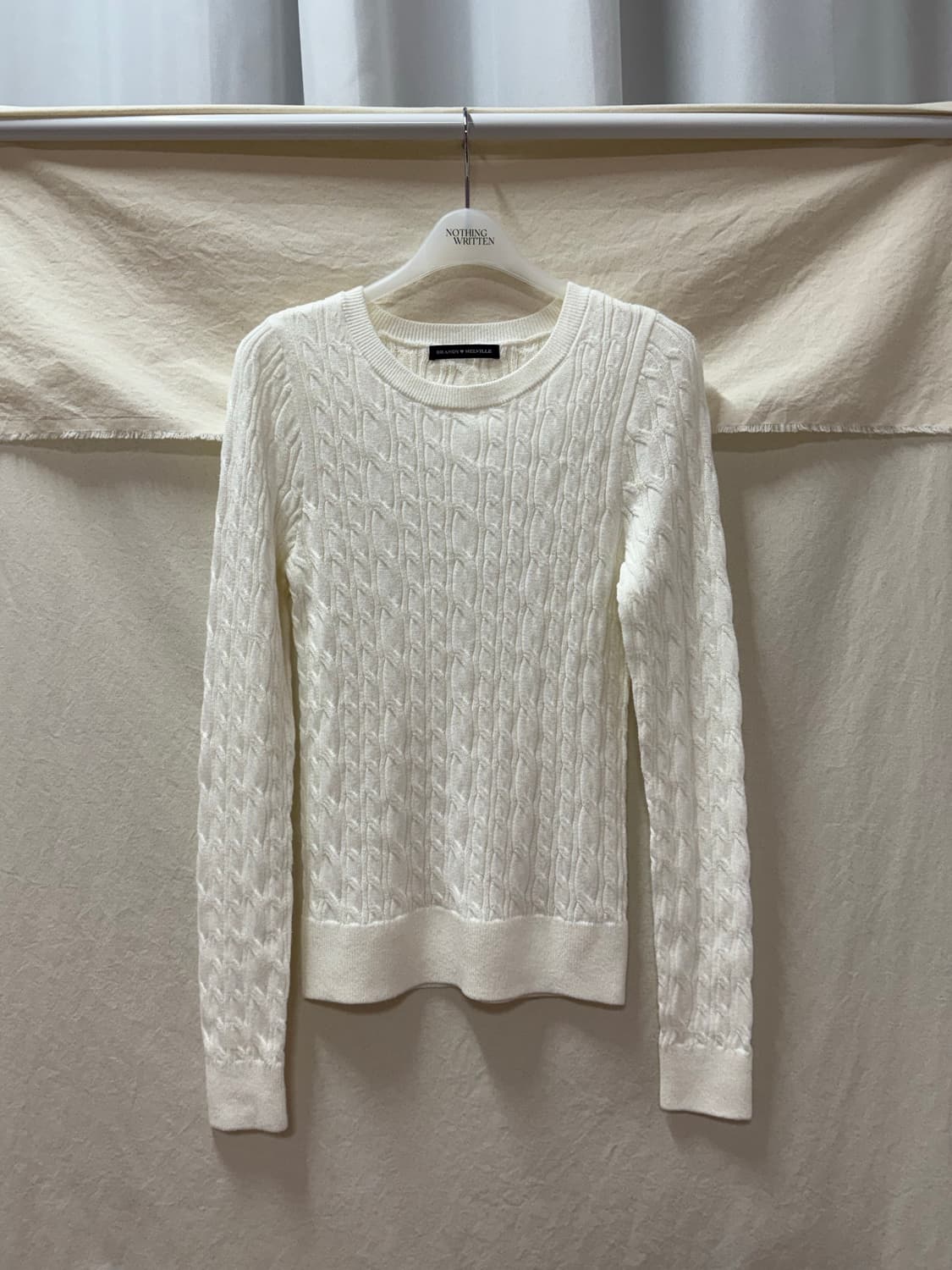 브랜디멜빌 짜임 니트ivory 상품이미지1