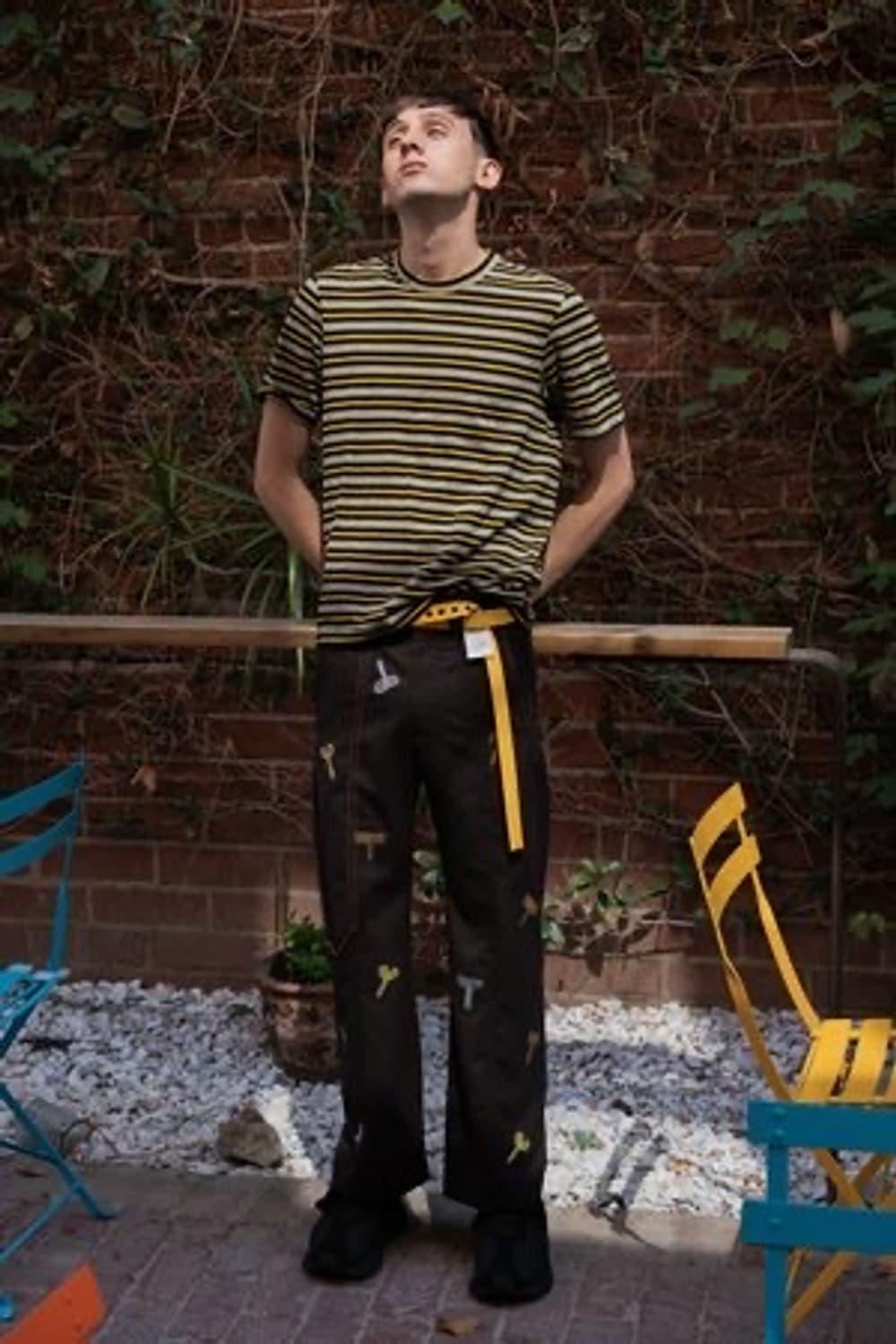 마르니 x 프랭크 나빈 키 프린트 팬츠 브라운 50 상품이미지8