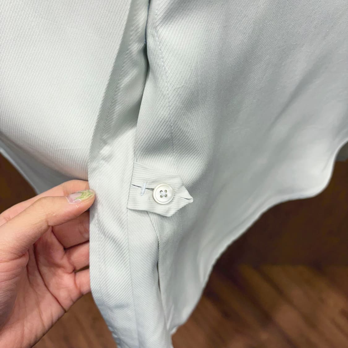 헬무트랭 셔츠 밴드 카라 풀버튼 클로징 디테일 레귤러핏 화이트 상품이미지6