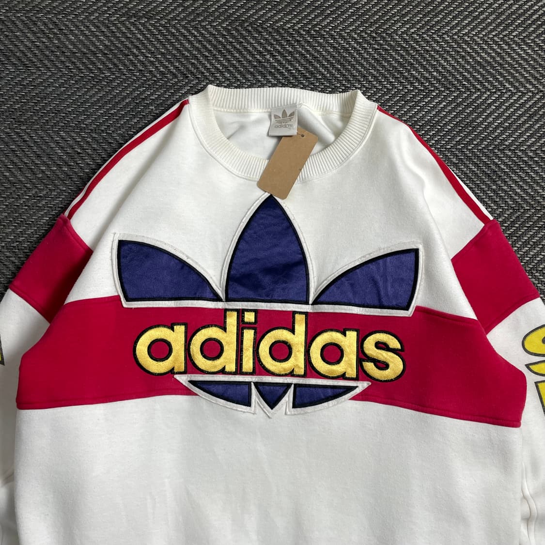 90s 아디다스 빅로고 레트로 박시핏 스웻 셔츠o 4453 상품이미지4