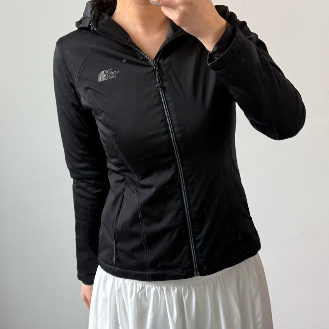 [S] 노스페이스 우먼 블랙 후디 자켓 상품이미지1