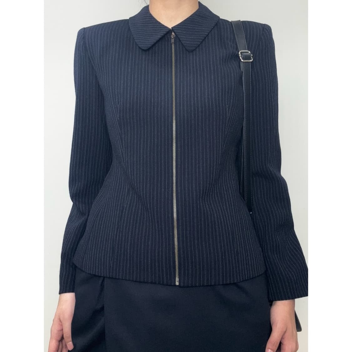 빈티지 네이비 블레이저 자켓 상품이미지1