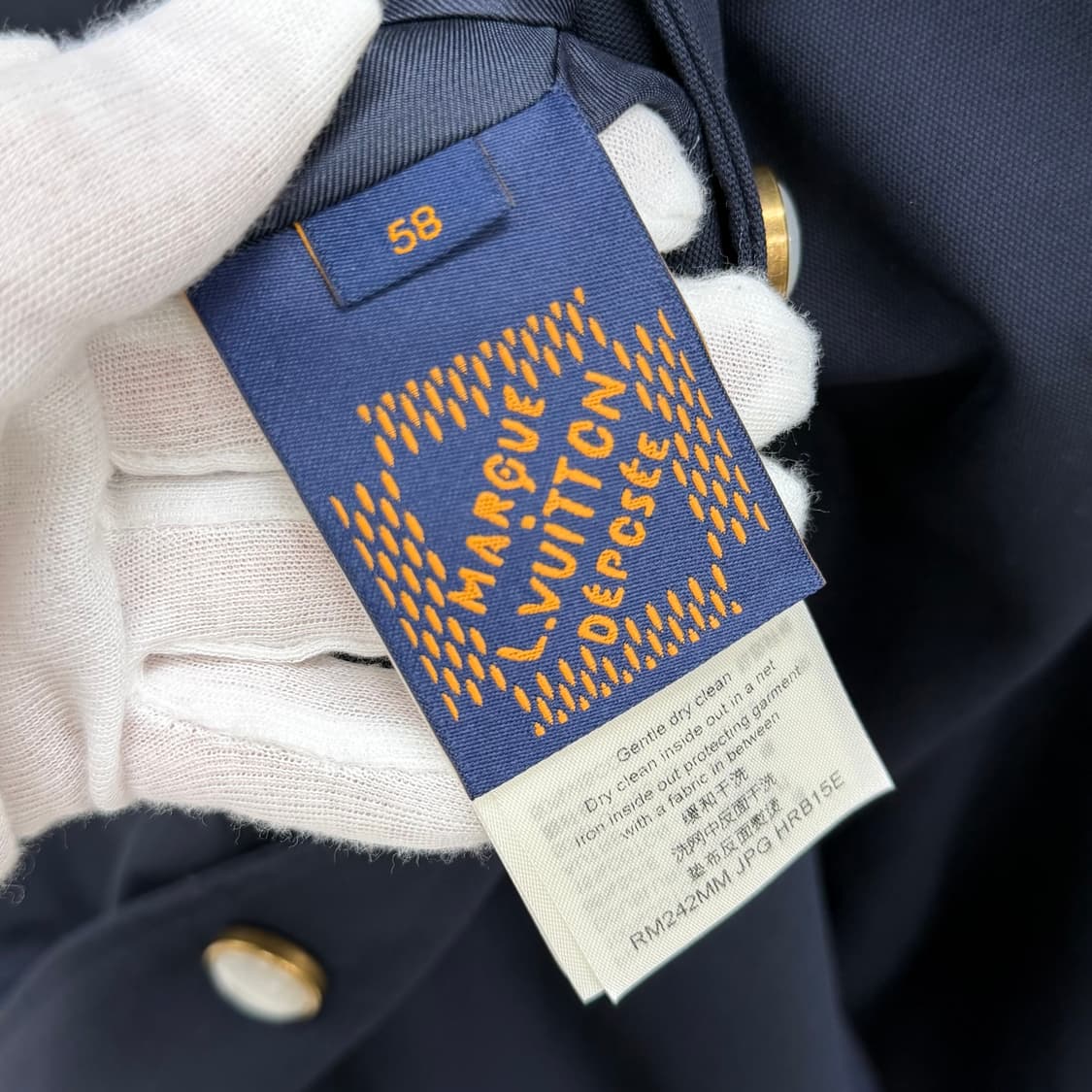 [S+급/58] 루이비통 엠브로이더드 코튼 보머 블루종 자켓 상품이미지6