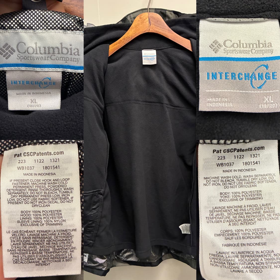 (L)컬럼비아 2 in 1 부가부 카모 옴니펙 플리스 바람막이자켓 점퍼 상품이미지10