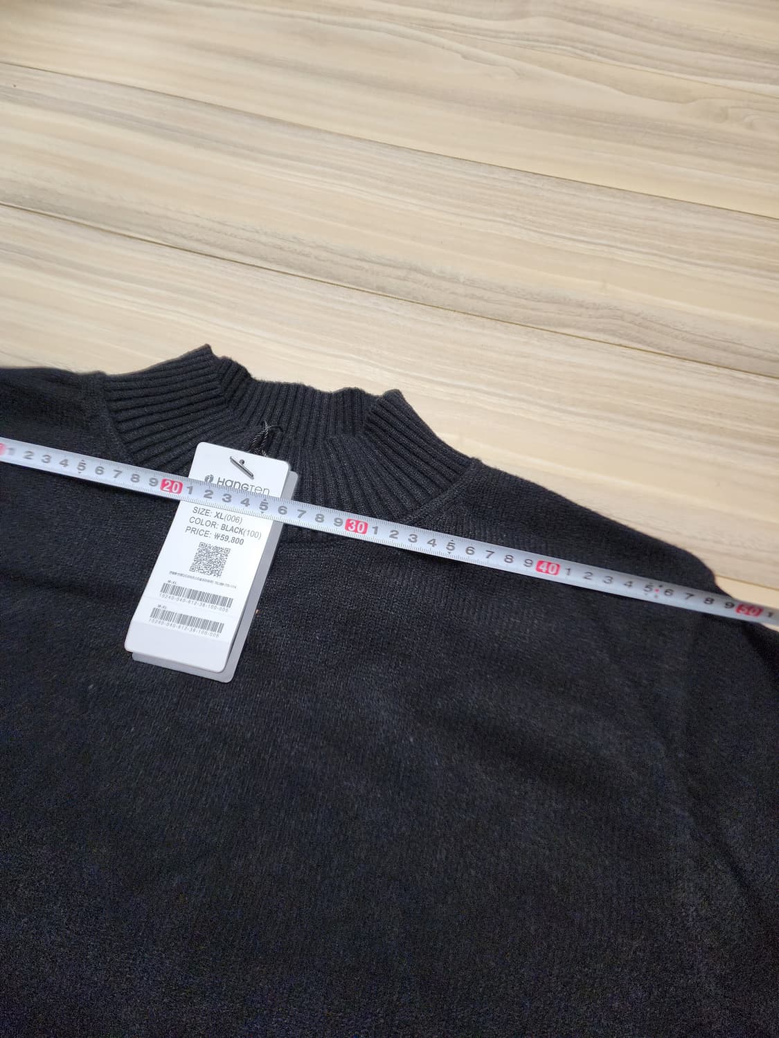 행텐하프넥풀오버니트xl사이즈블랙 상품이미지7