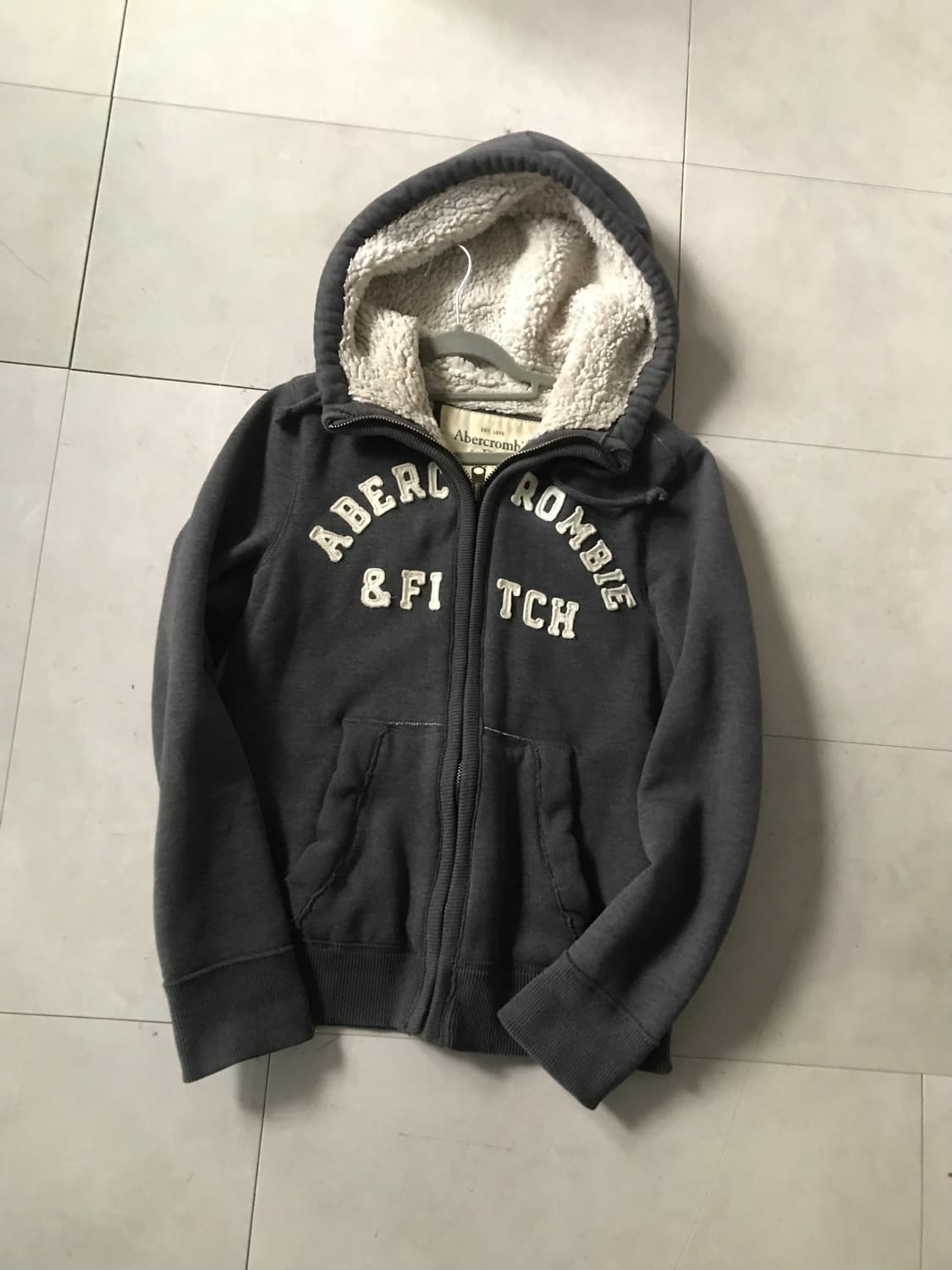 아베크롬비 그레이 퍼후드집업 상품이미지7