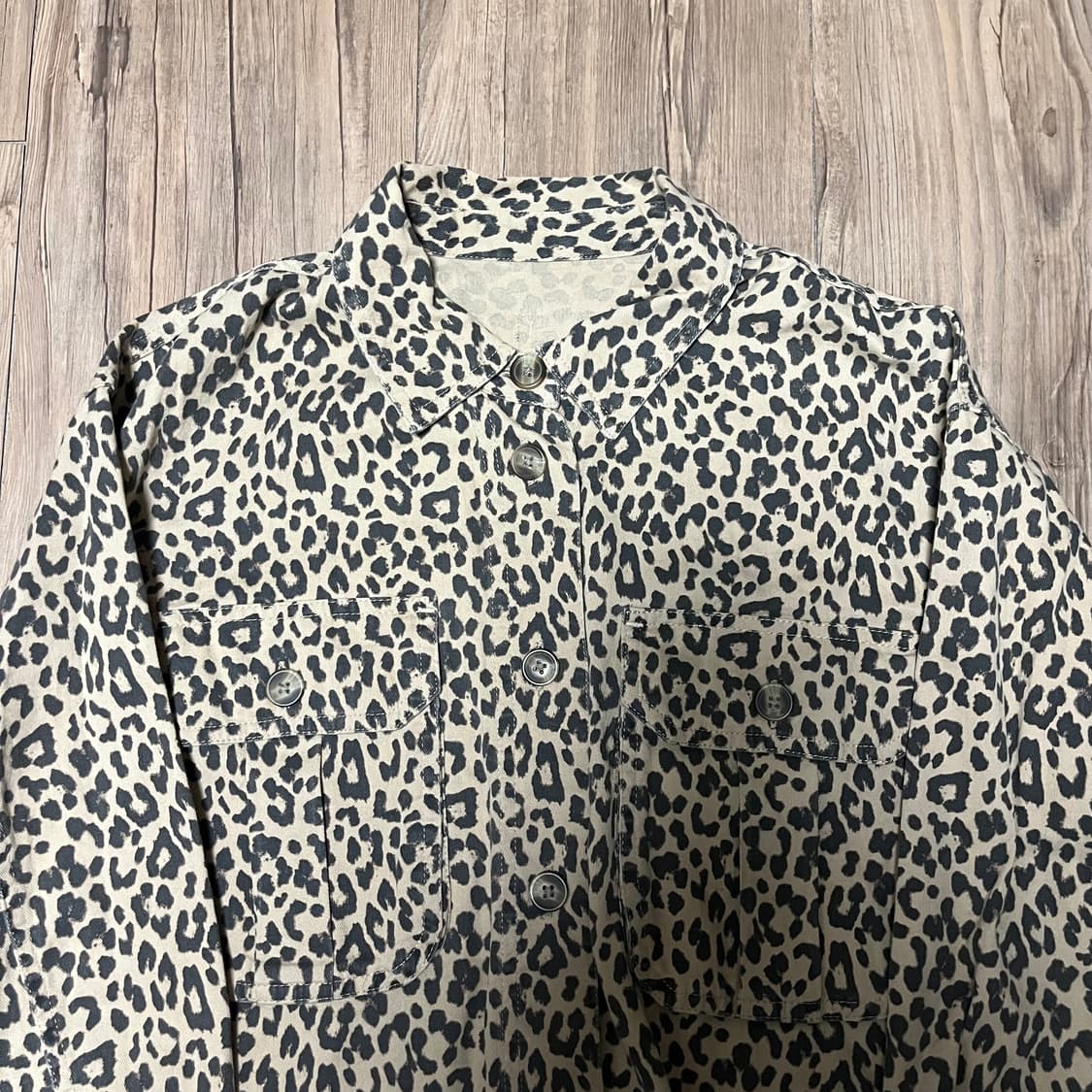 90‘s 레오파드 셔츠 아우터 상품이미지6