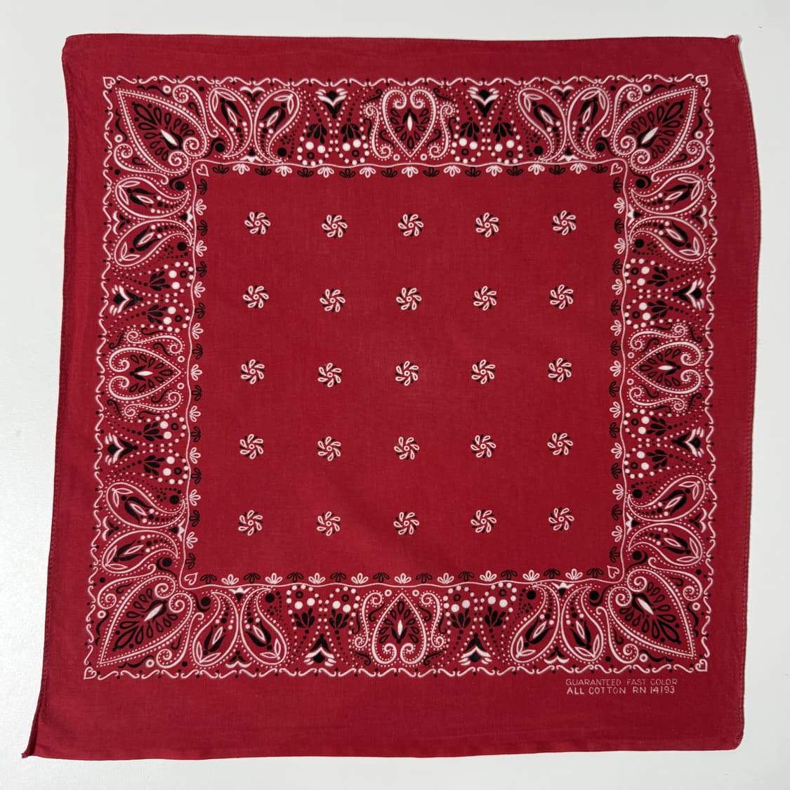 60-70s 레드 페이즐리 반다나 상품이미지1