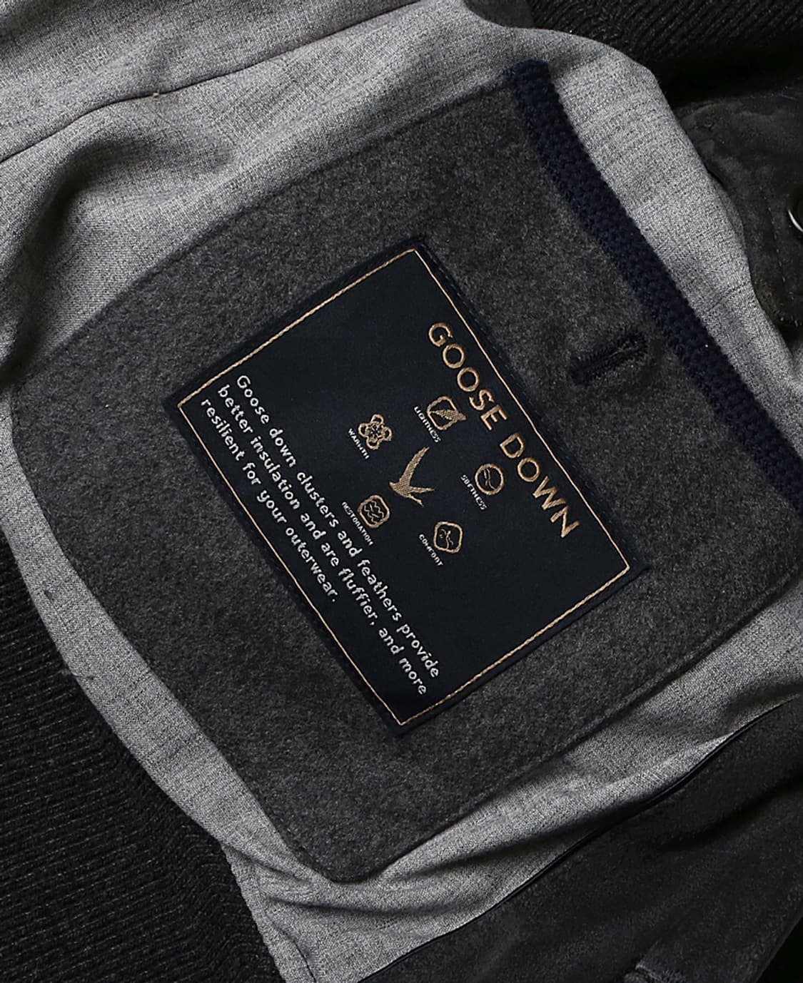 맨온더분 [Man On The Boon] 염소가죽 캐시미어 구스다운 자켓 상품이미지7