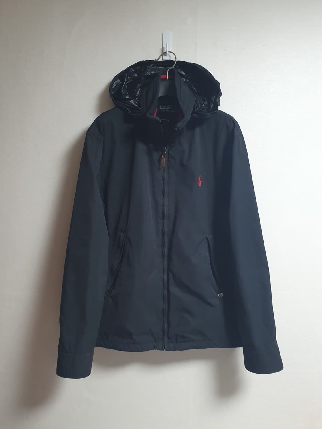 택포가 폴로 랄프로렌 자켓 시그니처 레드라인 윈드브레이커 블랙 L 상품이미지4