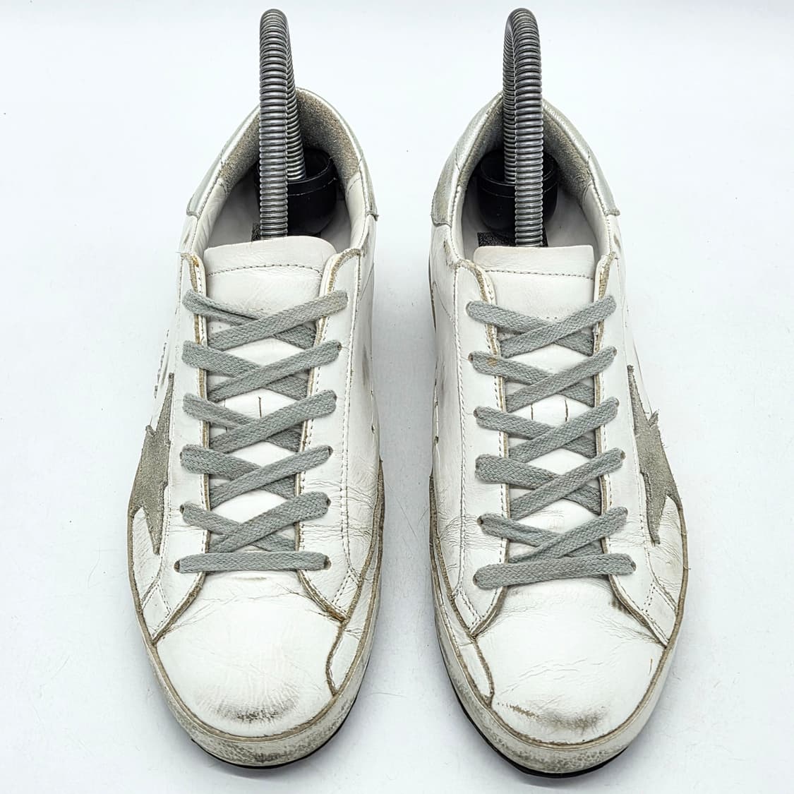 골든구스 우먼스 슈퍼스타 흰/은 (36) 상품이미지4