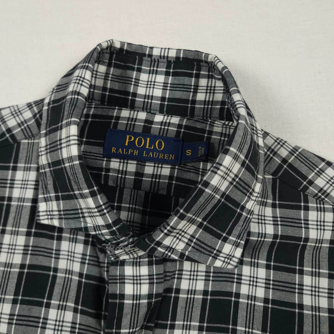 S(90) 폴로랄프로렌 타탄체크 셔츠 상품이미지4