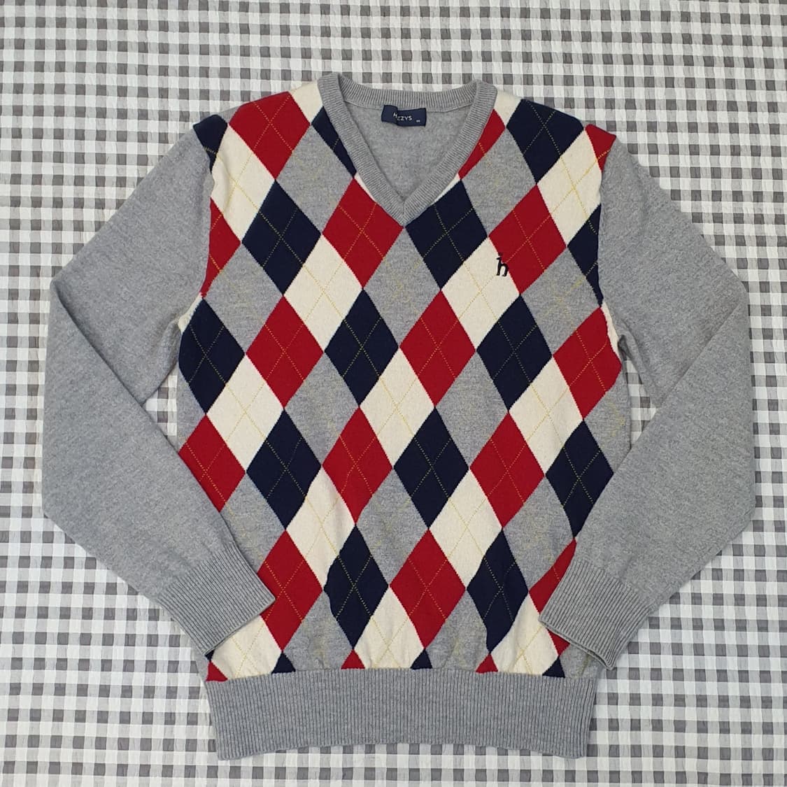 헤지스 울100 브이넥 니트 남자95 상품이미지1