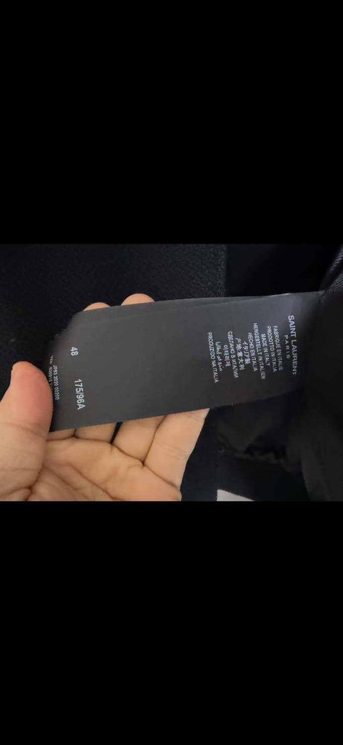 (48) 생로랑 백로고 테디 바시티 자켓 상품이미지3