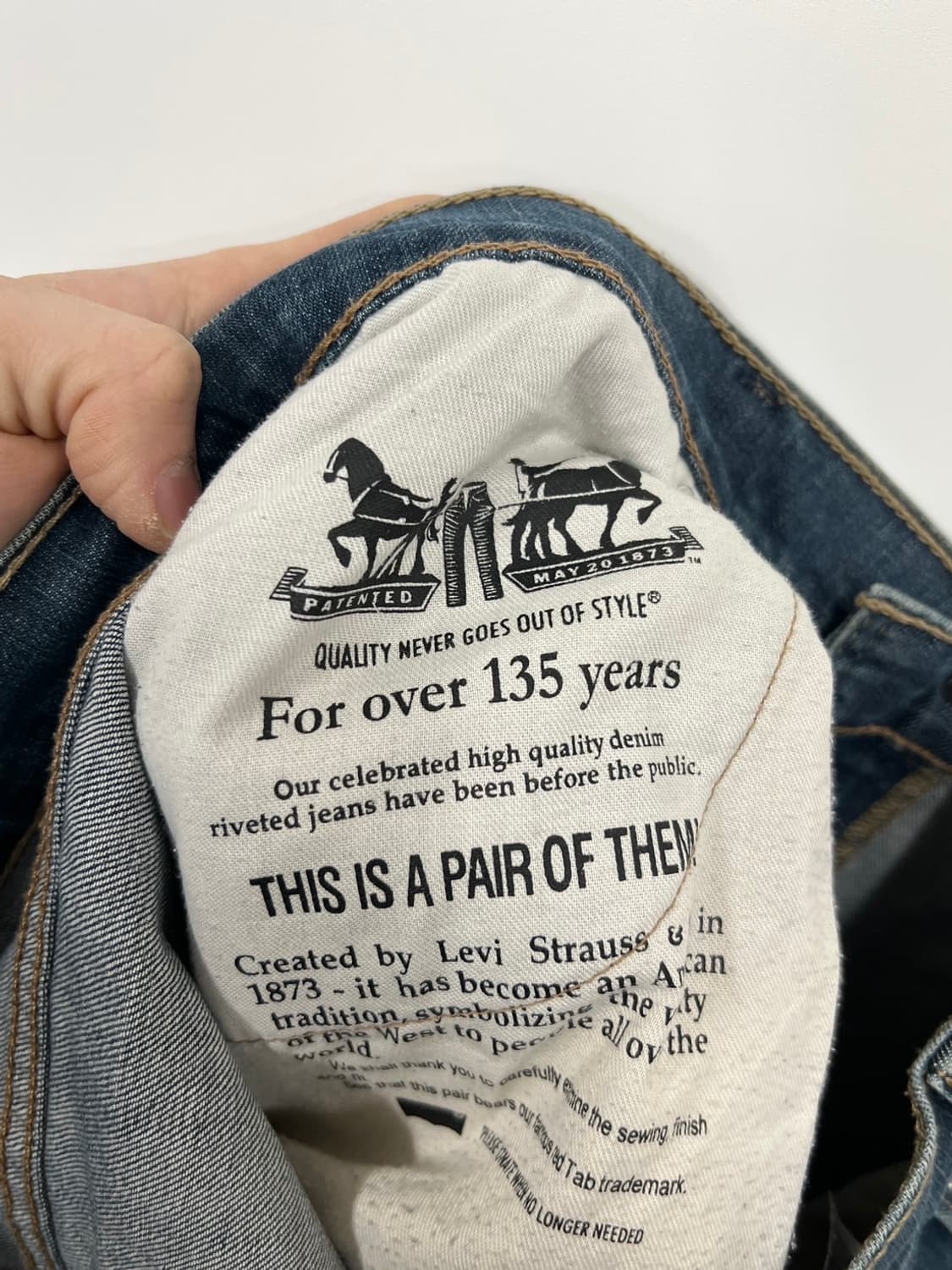 리바이스 514 슬림 스트레이트핏 워싱 데님 팬츠 상품이미지5