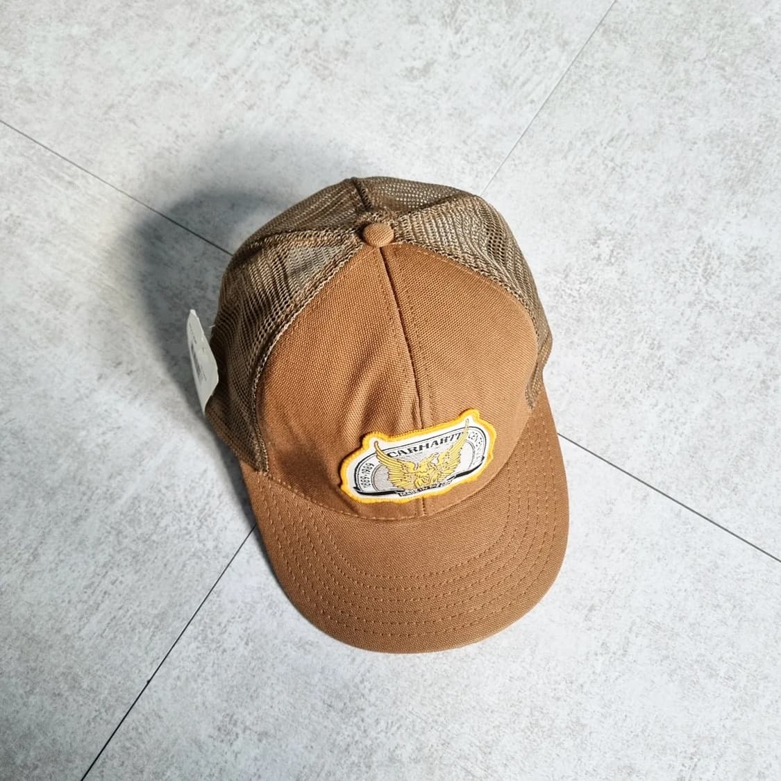 80s USA 칼하트 100주년 기념 트럭커 캡[Dead Stock] 상품이미지5