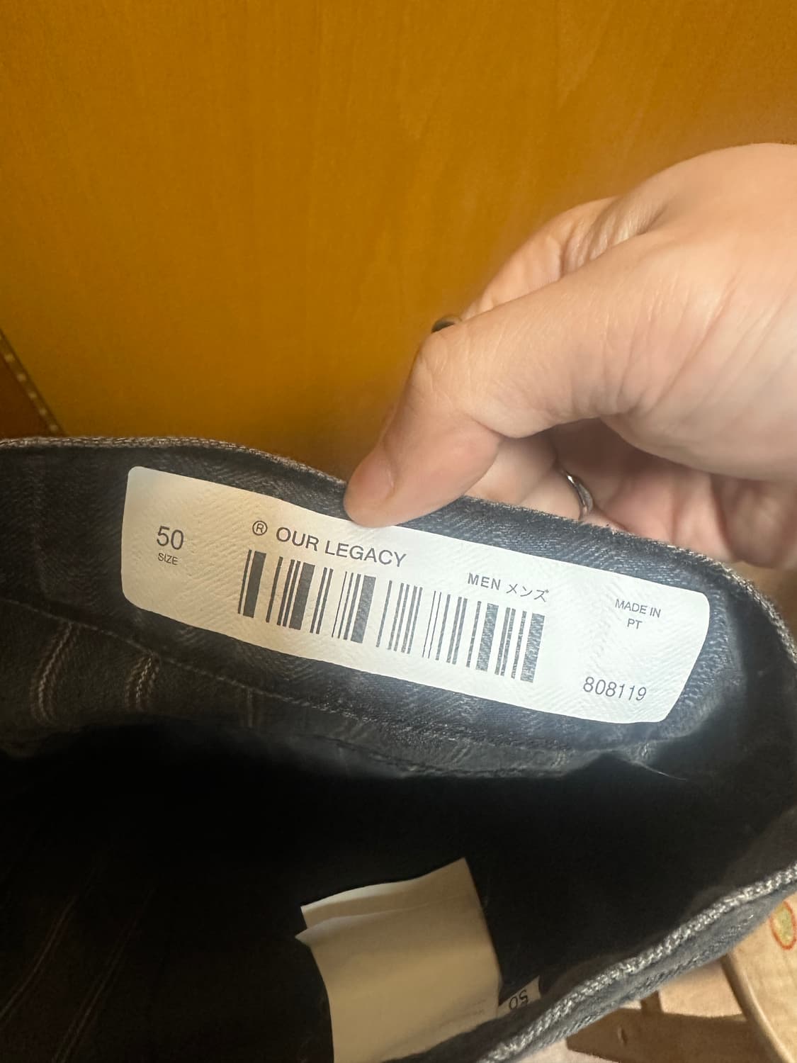 아워레가시 워시드 스트라이프 그레이 토리노팬츠 상품이미지2