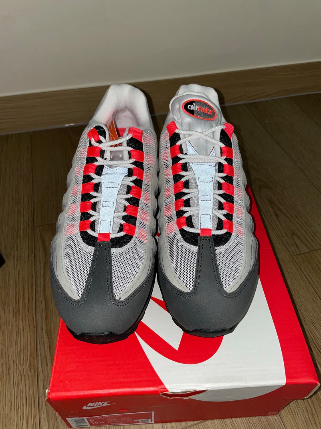 (새상품) 나이키 에어맥스95 OG 솔라레드 (270) 상품이미지2