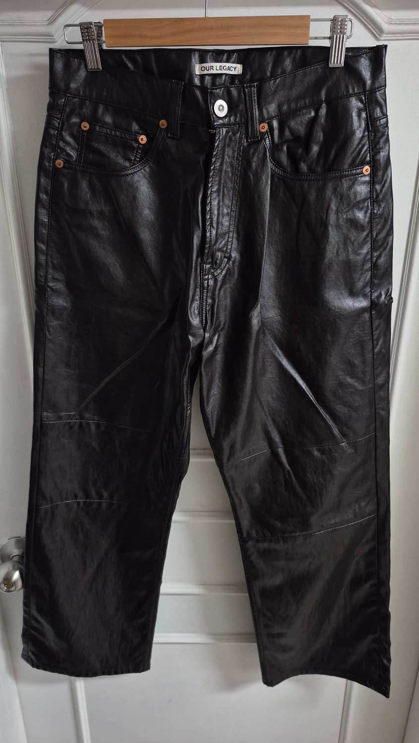 [29] 아워레가시 페이크 레더 팬츠 상품이미지2