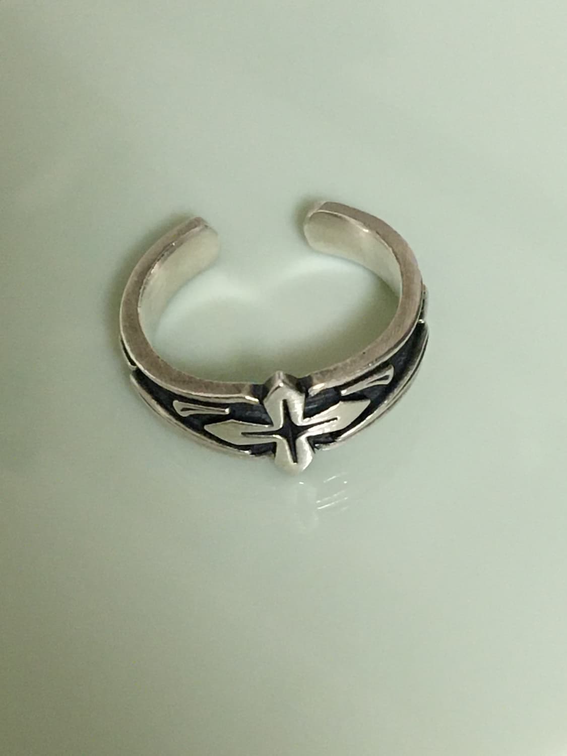 폴리테루 925 실버 링 006 앤틱 크로스 상품이미지4