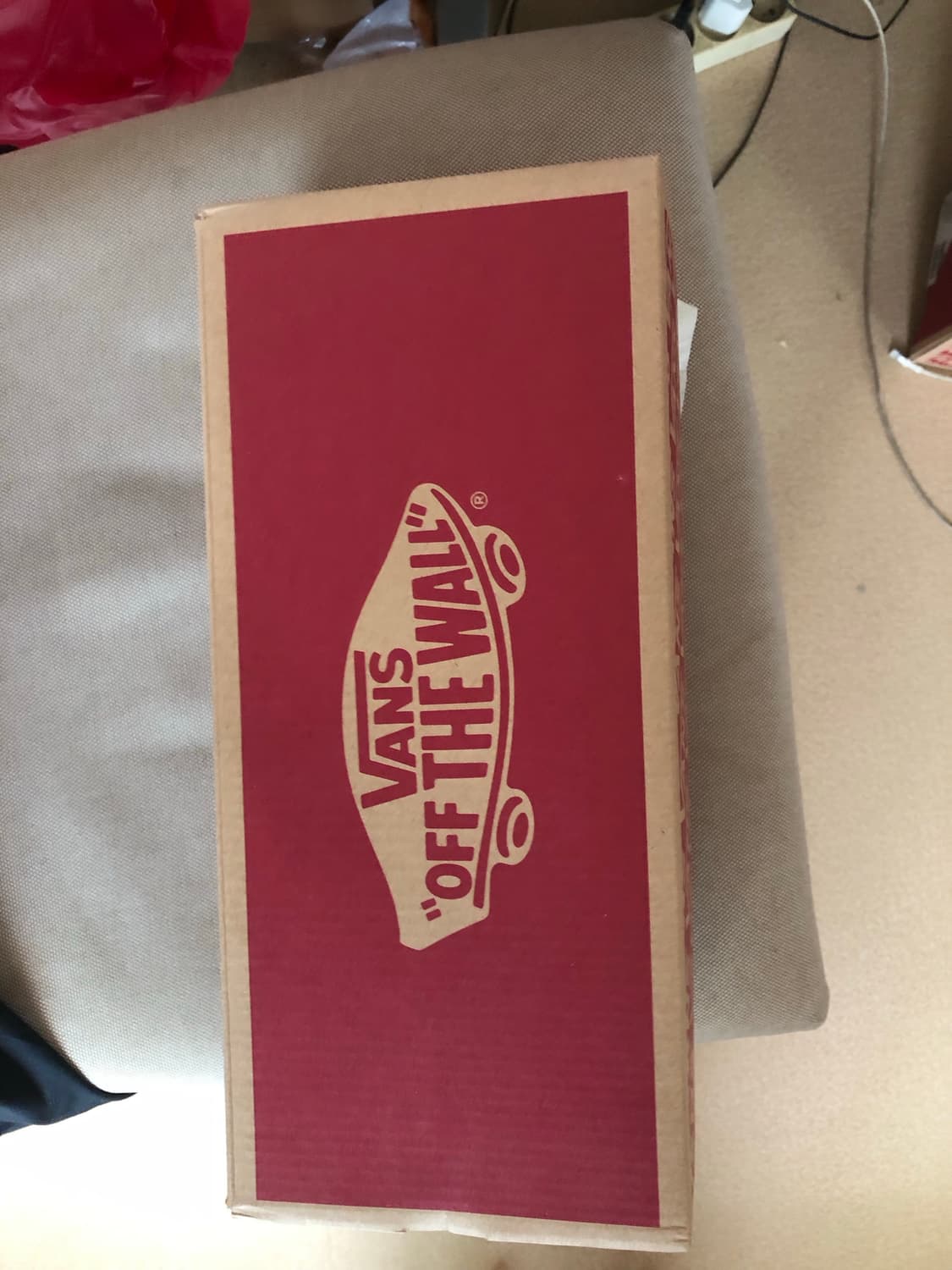 반스 어센틱 체커보드 레드 265mm 새상품 상품이미지5