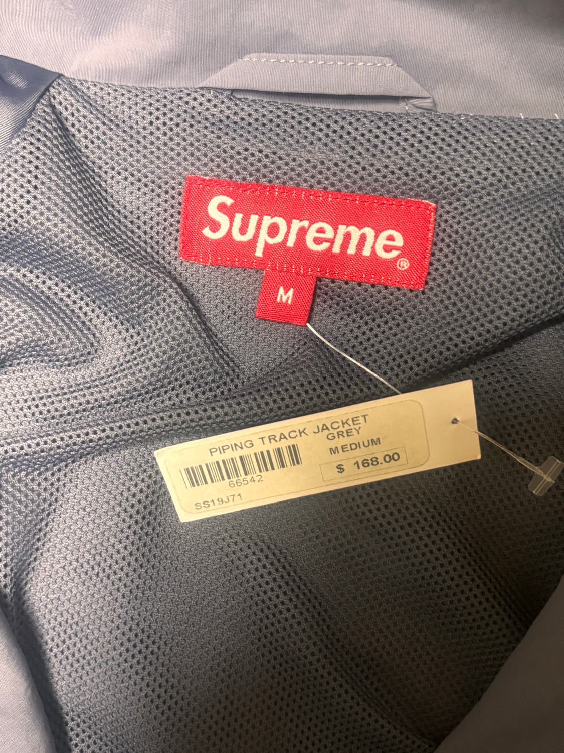 (S) 슈프림 파이핑 트랙 자켓 그레이 상품이미지3