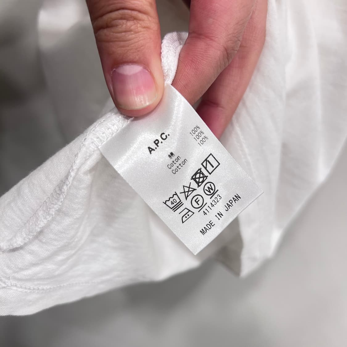 A.P.C 아페쎄 재팬 코튼 라운드 반팔티 상품이미지4