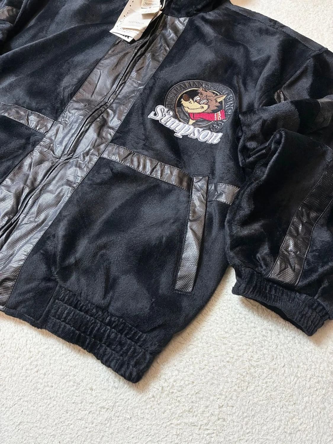 SIMPSON 00's 재팬 단모 블루종 자켓 PN6446 상품이미지3