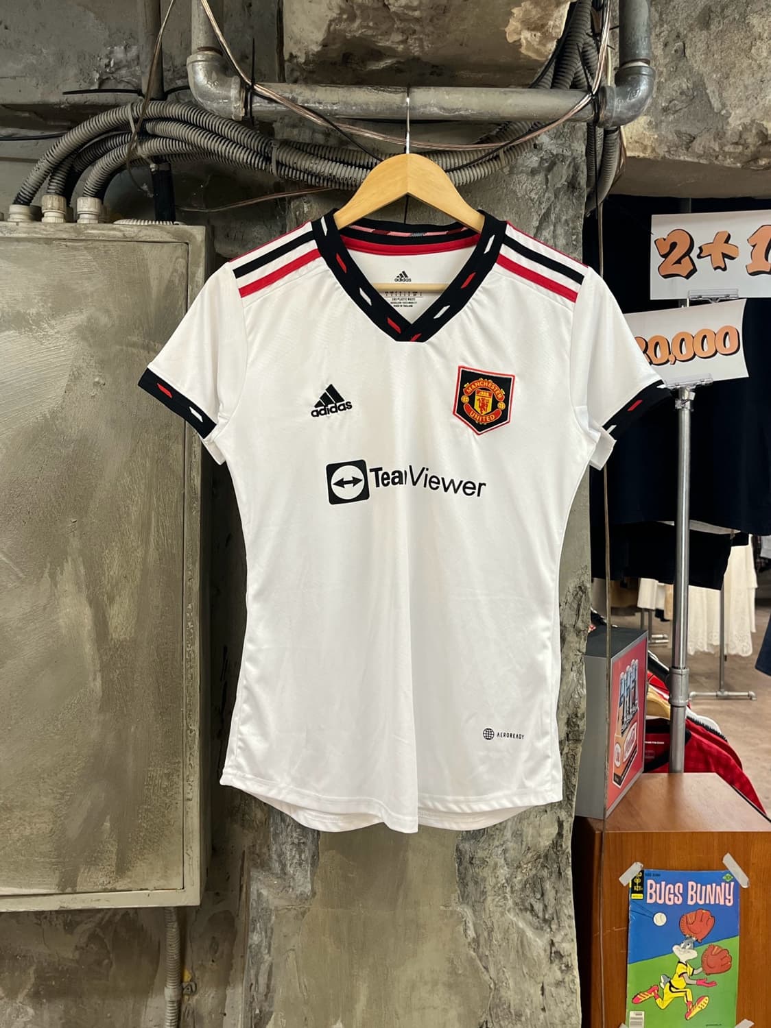 아디다스 맨유 22-23 호날두 반팔 유니폼 화이트 S #csz3843 상품이미지2