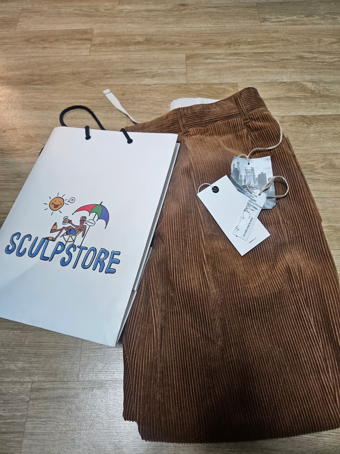 (M)엔지니어드 가먼츠 교듀로이 와이드팬츠 상품이미지1