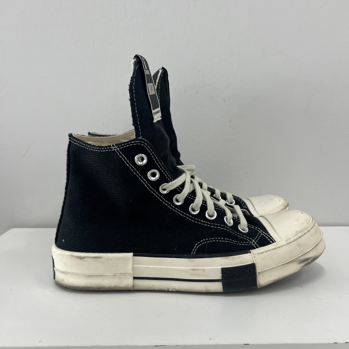 컨버스 x 릭오웬스 다크쉐도우 다크스타 척 70 하이 블랙 41 상품이미지4