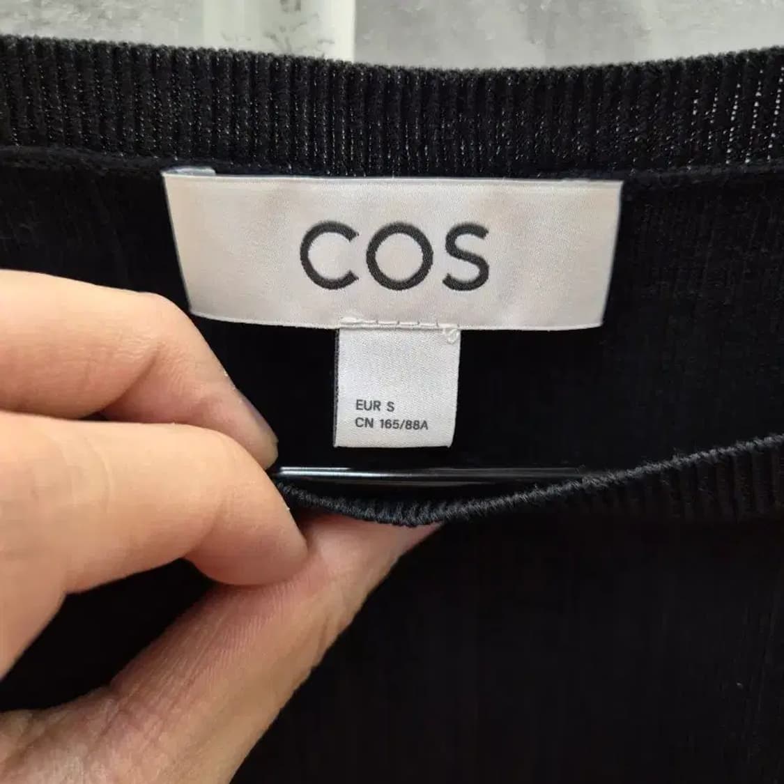 COS 블랙 골지 니트 S 상품이미지3