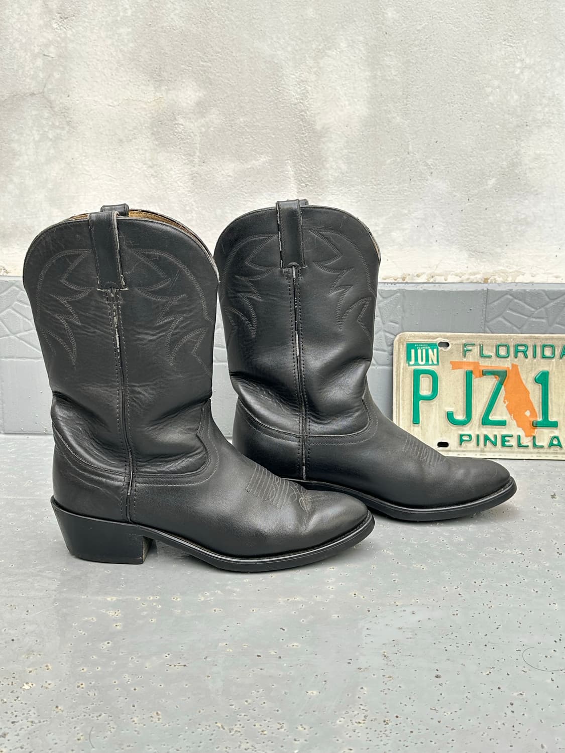 [듀랑고] •Durango Cowboy Black Boots 상품이미지2