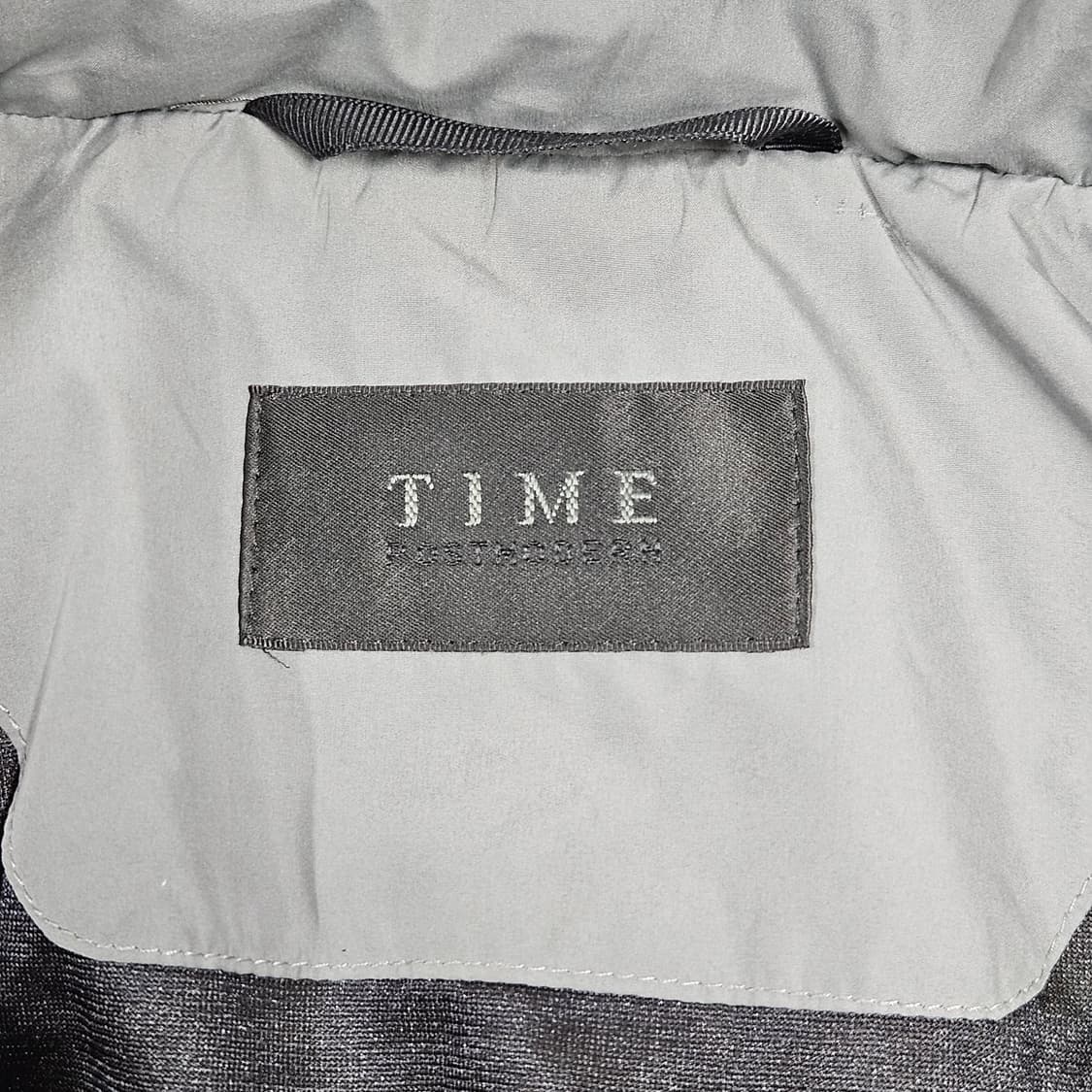 TIME 타임옴므 니트 구스다운 패딩 그레이 100 상품이미지6