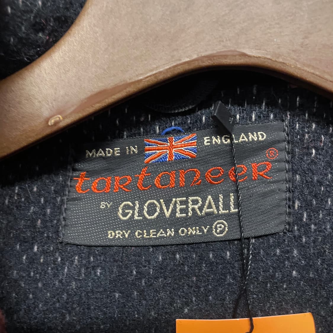 70s 글로버올 GLOVERALL 체크 패턴 후드 더플 코트 떡복이 코트 상품이미지7