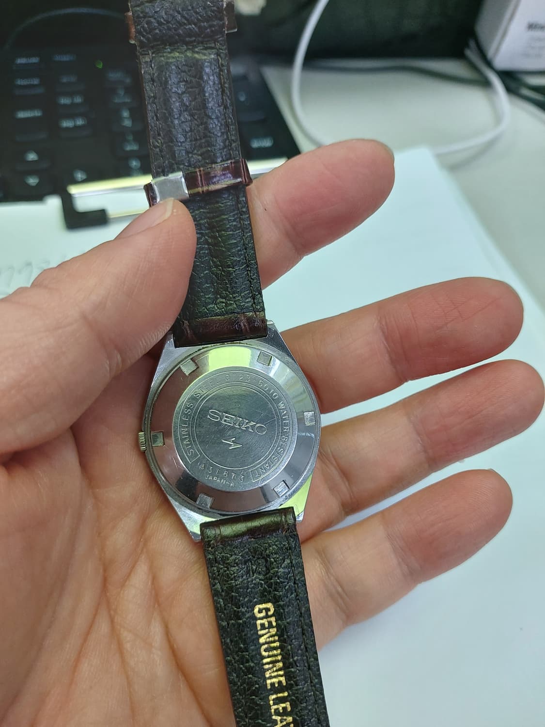 세이코 엘닉스 가죽 시계 상품이미지3