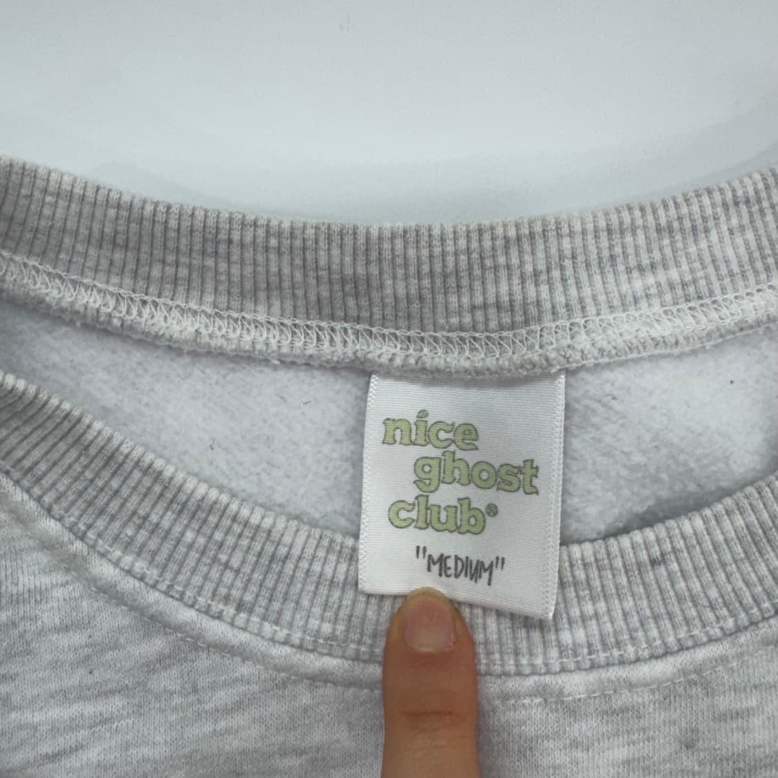 Nice ghost club 나이스코스트 클럽 멜란지 맨투맨  상품이미지6