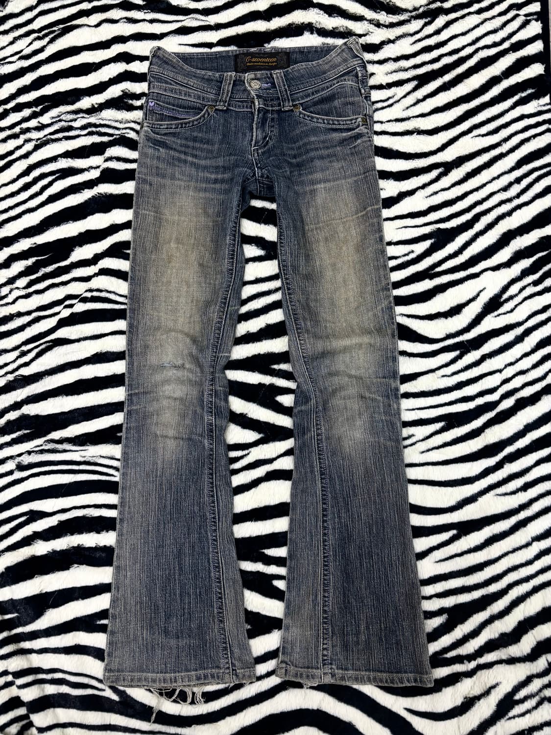 [G-Seventeen]Y2K Washed Boots Cut Pants 상품이미지4