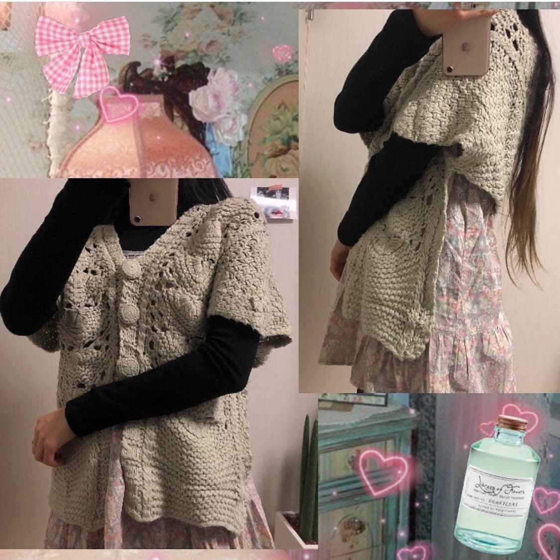 ೀ 왕단추 크로셰 망토 ೀ 상품이미지2