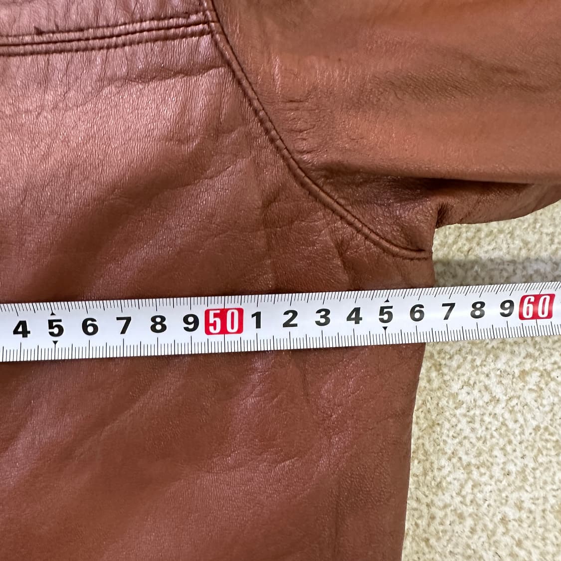 95 인디안 브라운 가죽 자켓 0320D 상품이미지8