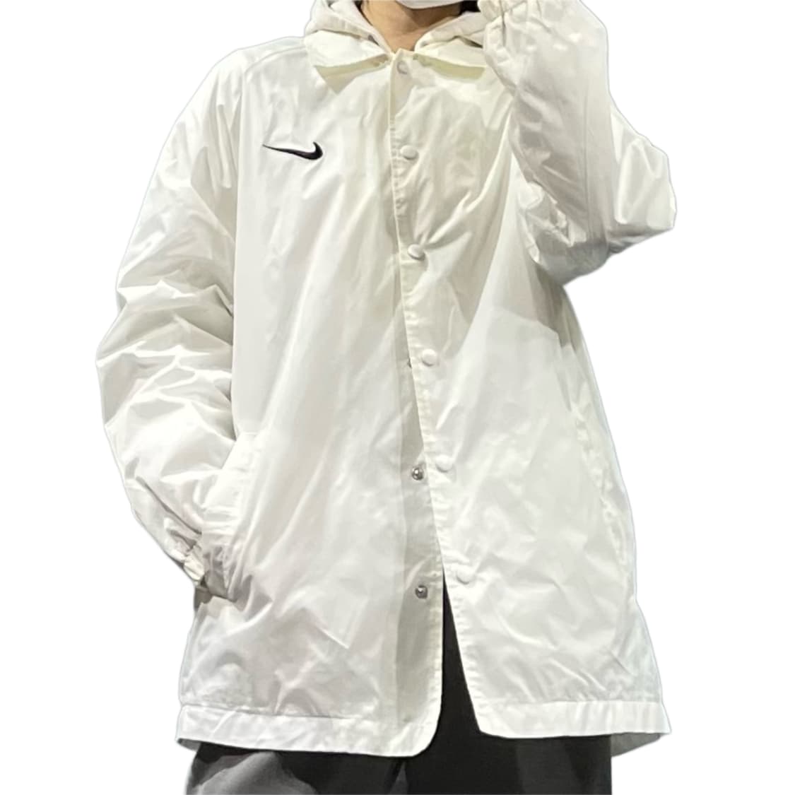 나이키 화이트 미니멀 코치자켓 상품이미지1