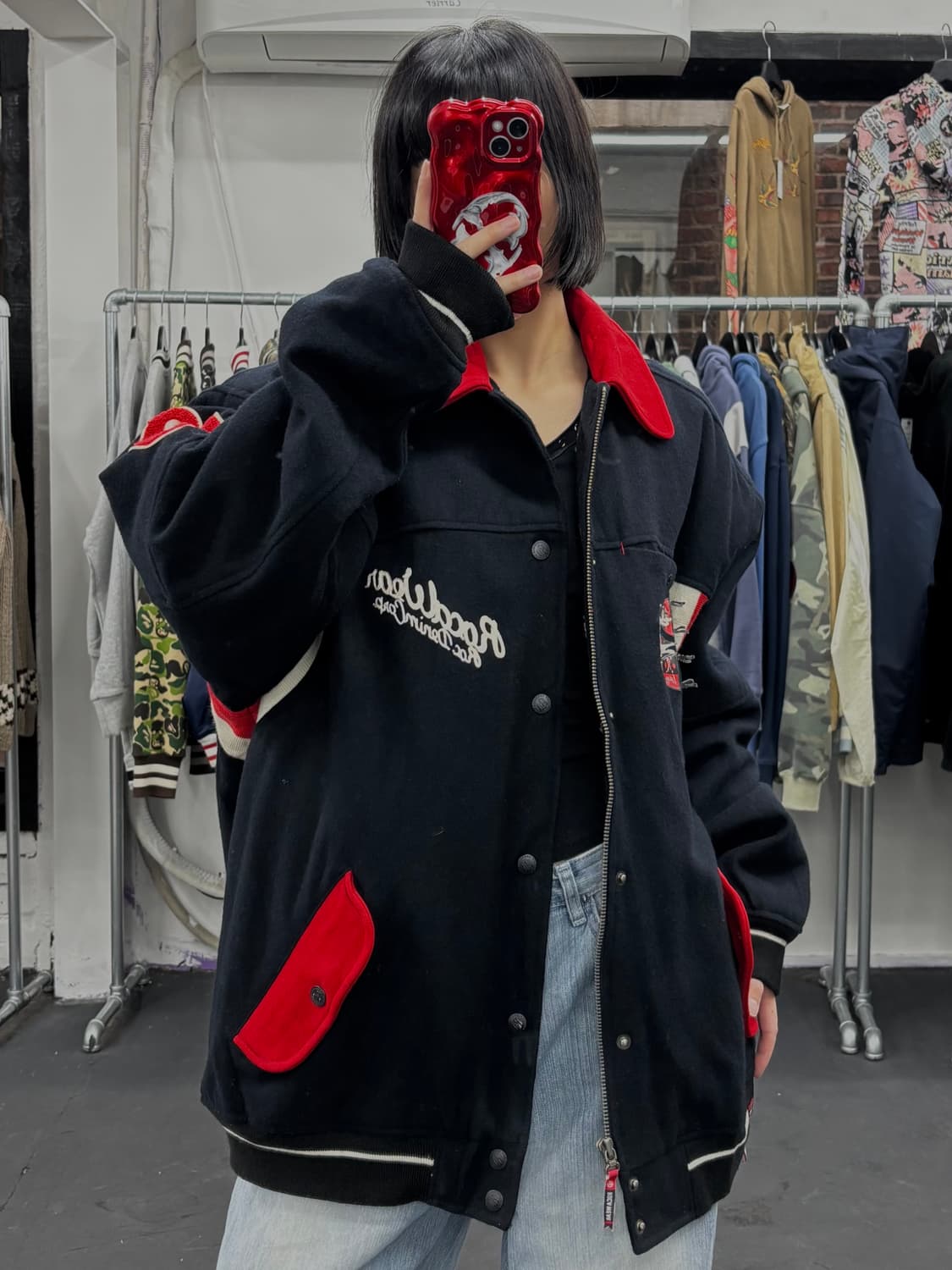 로카웨어 올드스쿨 바시티 자켓 상품이미지2