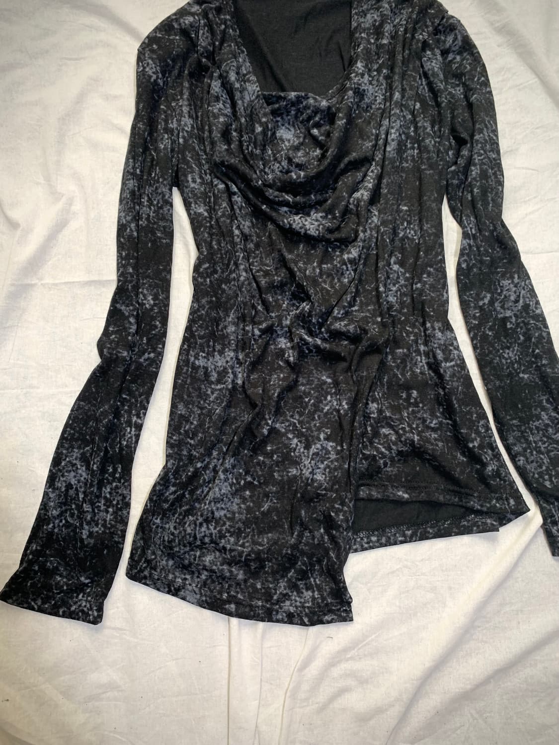 Schlüssel drape unbalanced cut sew  상품이미지2