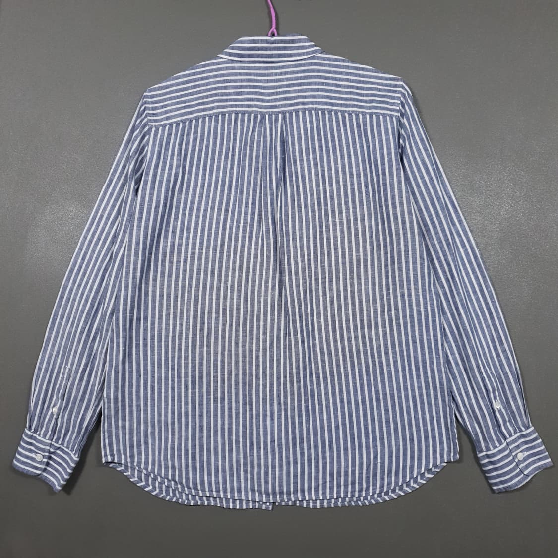 여성 95) 라코스테 신형 24ss 스트라이프 린넨 마 셔츠 남방 66 상품이미지9