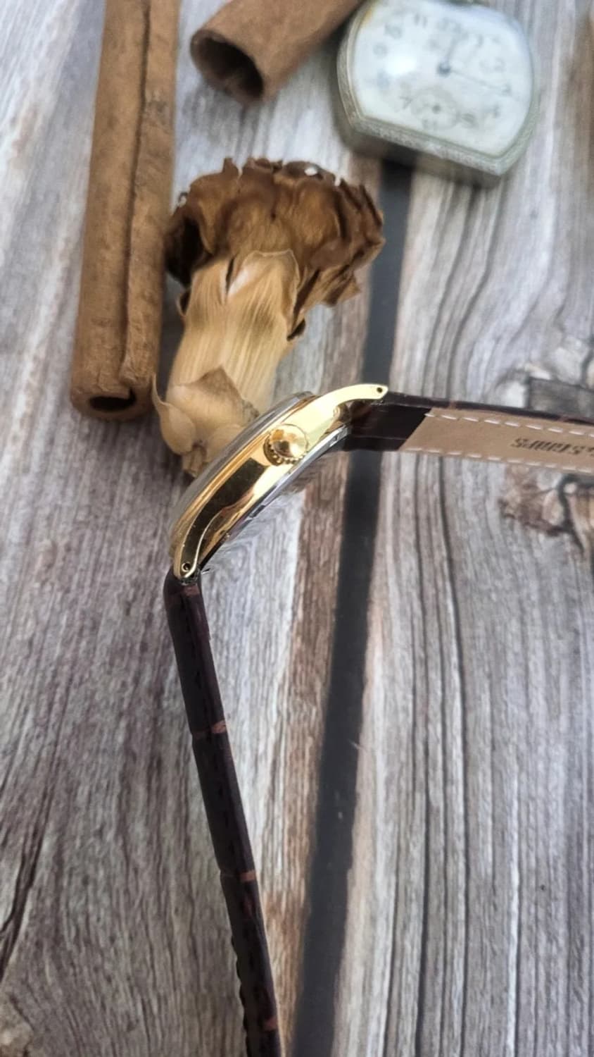 정품 빈티지 오리스 포인터 데이트 빅크라운 수동 시계 상품이미지7