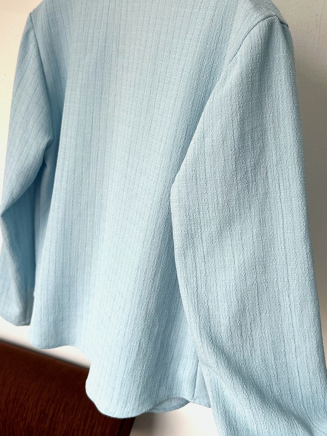 Design volume fabric zip easy shirket 상품이미지5