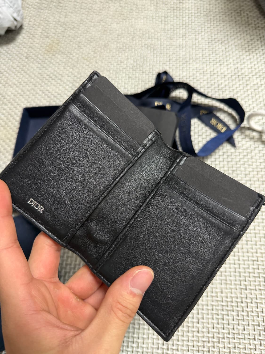 풀구성 디올 오블리크 오거나이저 블랙 상품이미지4