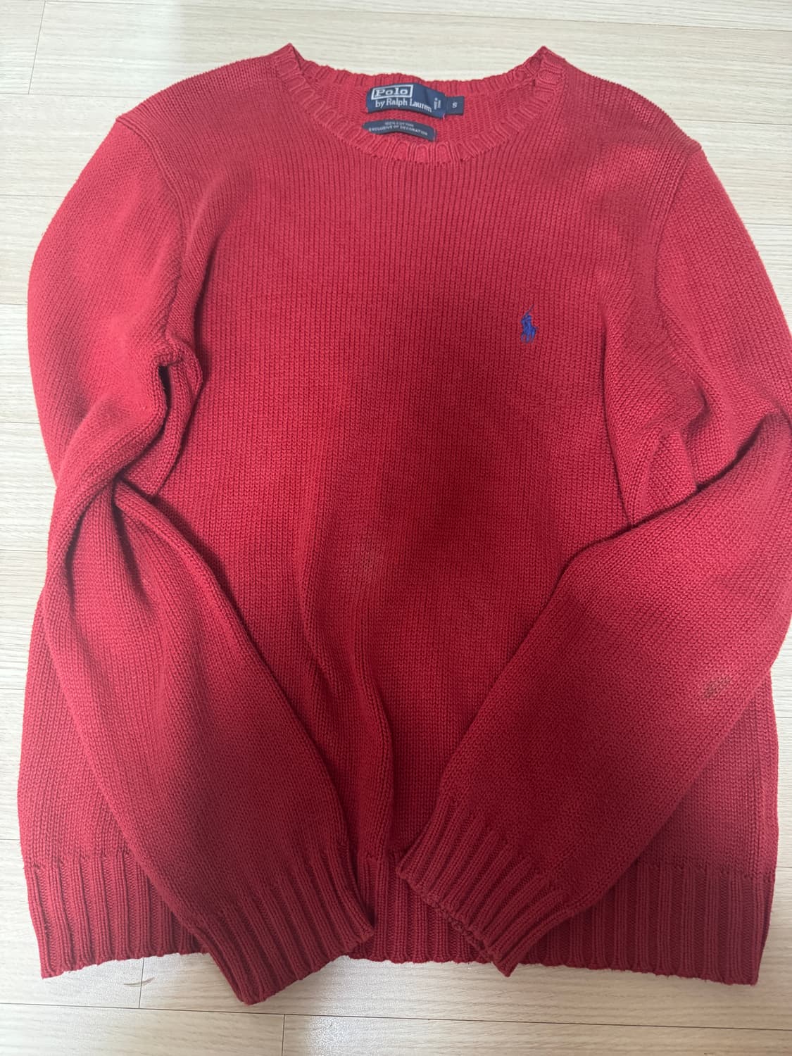 폴로 랄프로로렌 빨간 니트 상품이미지1